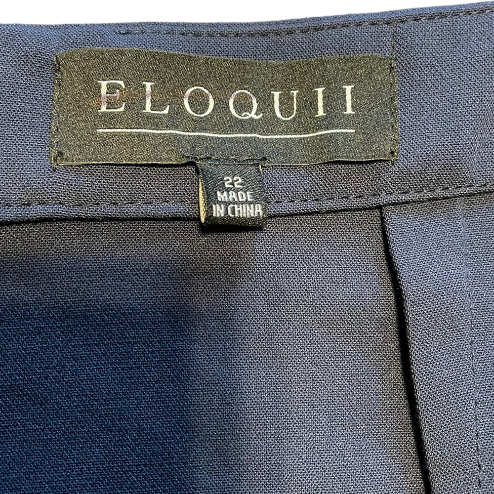 Eloquii Navy Blue Pencil Skirt Size 22 - Picture 3 of 7